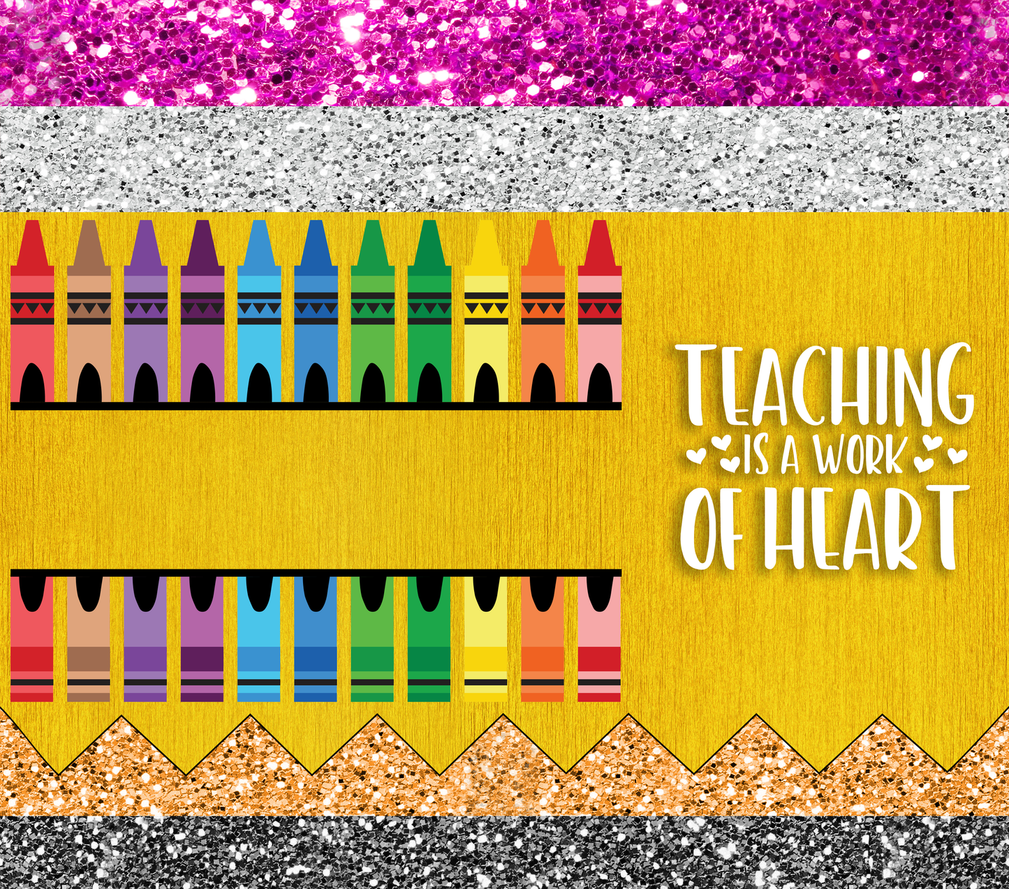 Teaching is a work of heart tumbler