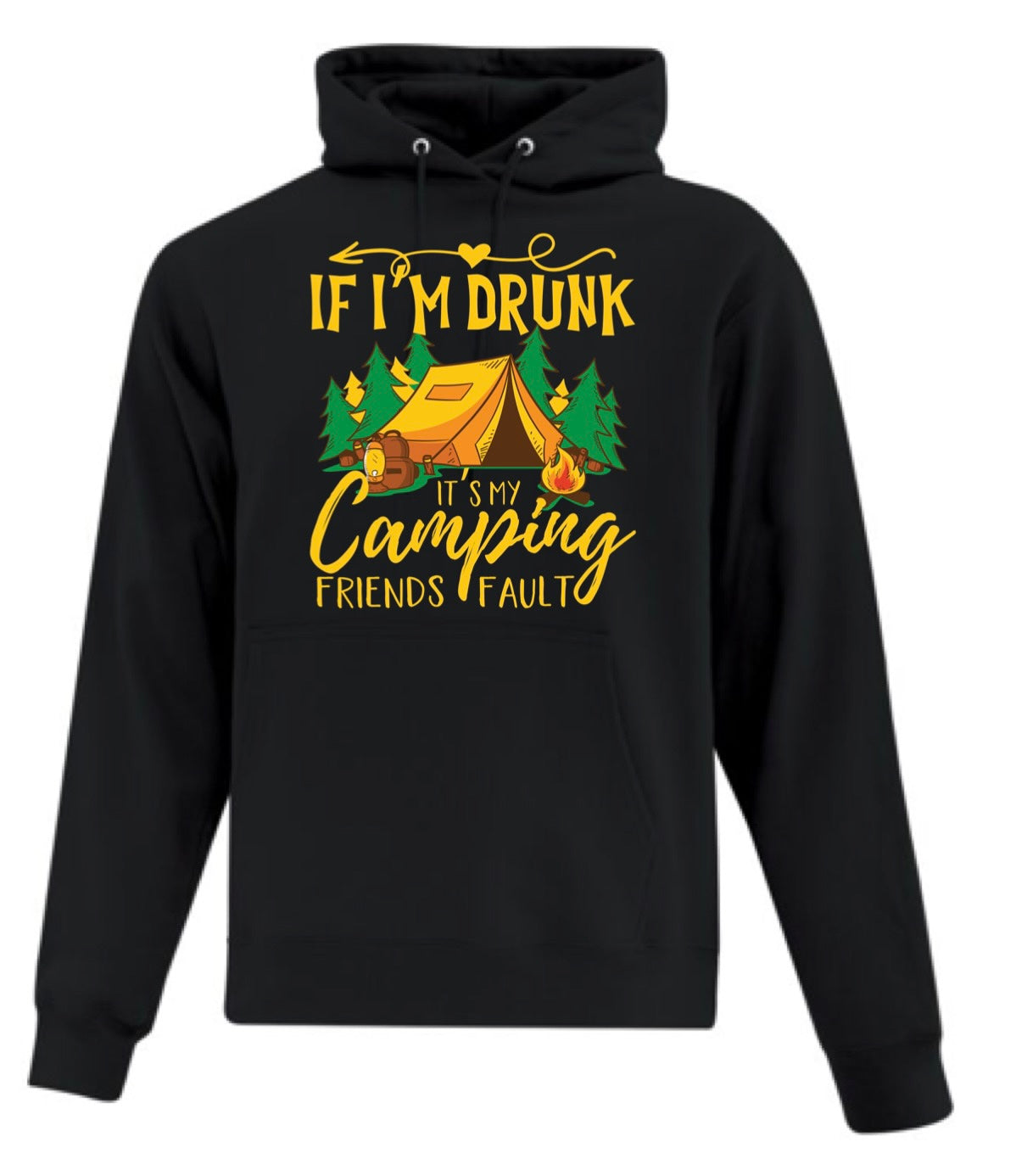 Camping friends fault Hoodie