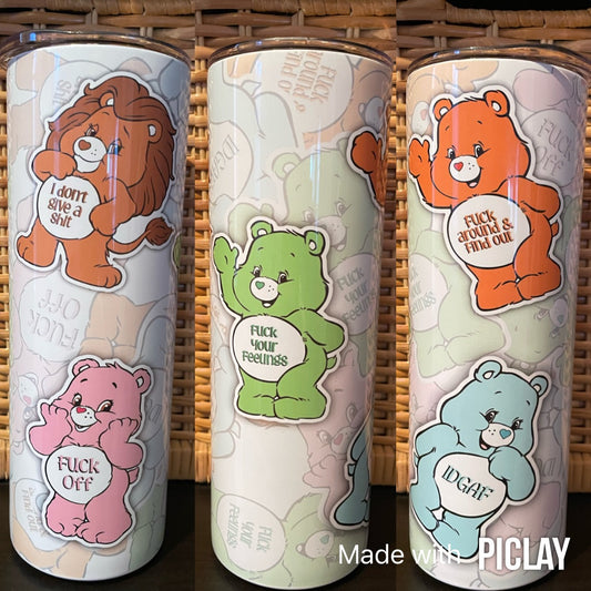 Naughty C Bear tumbler