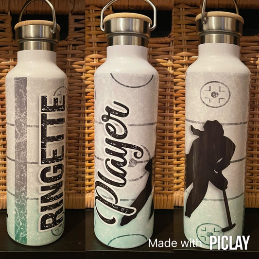 Ringette Player Water Bottle