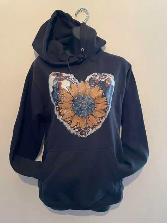 Sunflower heart hoodie